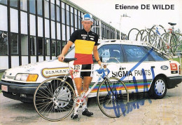 Vélo - Cyclisme - Coureur Cycliste  Etienne De Wilde - Team Sigma - 1980 - Cyclisme
