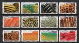 - FRANCE Adhésifs Oblitérés - Série Complète ANIMAUX EN COULEURS 2024 (12 Timbres) - - Used Stamps