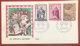 VATICAN - 1963 - 11th Centenary Of The Apostolate Of Saints Cyril And Methodius - FDC