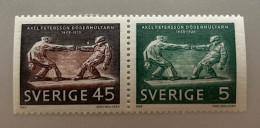 Timbres Suède Se-tenant 28/10/1968 45 + 5 öre Neuf N°FACIT 641 + 639 - Unused Stamps