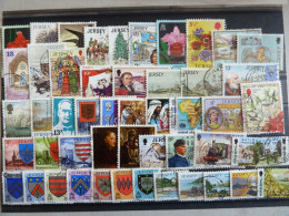 JERSEY LOT DE 50 TIMBRES OBLITERES TOUS DIFFERENTS - Jersey