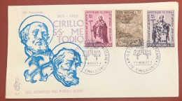 VATICAN - 1963 - 11th Centenary Of The Apostolate Of Saints Cyril And Methodius - FDC