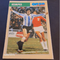 Fiche Illustrée Sport Football ** Onze Mondial   ** Argentine  ** Mario Kempes - Deportes