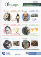 2021 Colombia Personalities Art Paintings Sculpture  Miniature Sheet Of 6 MNH @ BELOW FACE VALUE - Colombie