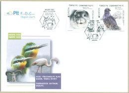 TURKEY 2021 MNH FDC EUROPA CEPT ENDENGERED NATIONAL WILDLIFE FIRST DAY COVER - Cartas & Documentos