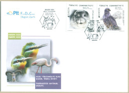 TURKEY 2021 MNH FDC EUROPA CEPT ENDENGERED NATIONAL WILDLIFE FIRST DAY COVER - Brieven En Documenten