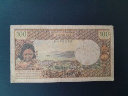 TAHITI 100 FRANCS 1971 - Papeete (Französisch-Polynesien 1914-1985)