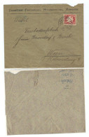 Deutschland/Bayern, 1906, Brief- Kuvert Frankiert Mit 10Pf./Staatswappen, Stempel München; Rücks. Blauer Ank.stpl.(13171 - Cartas & Documentos