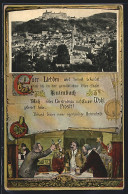 Grusskarten-AK Kulmbach, Stadtpanorama, Herren Bei Bier Am Stammtisch  - Photographie
