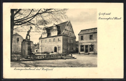AK Niemegk / Belzig, Kriegerdenkmal Und Rathaus  - Niemegk