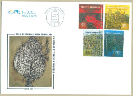 TURKEY 2021 MNH FDC TURKISH PAINTERS & PAINTINGS FIRST DAY COVER - Cartas & Documentos
