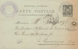 E657 Entier Postal Carte Lettre Spécialité D'article De Brasserie Lebrun Monet - Voorloper Kaarten
