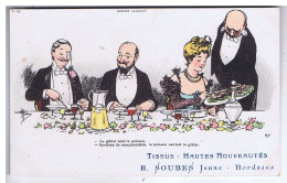 HUMOUR - Le Gibier Sent Le Poisson Etc...- Pub. E. Soubes Jeune - Tissus - Bordeaux - N° C 25 - Humour