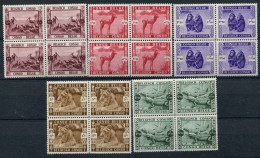 Belgian Congo (1939 Mi#185-189 COB#209-213 ZOO: 4xBlocks) MNH SuperB Cat.Val. € 360.00 - Neufs