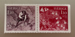 Timbres Suède Se-tenant 23/05/1978 1,30 Couronnes Neuf N°FACIT 1041 + 1042 - Unused Stamps