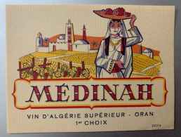 20109 - Algérie Oran Médinah Ancienne étiquette - Autres & Non Classés