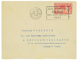 P3464 - FRANCE 28.6.1924 PARIS GARE SAINT LAZARE SLOGAN CANCEL. ON LOCAL MAIL. - Ete 1924: Paris