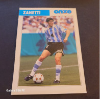 Fiche Illustrée Sport Football ** Onze Mondial   ** Argentine  ** Javier Zanetti - Sport