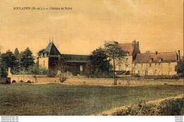 D49   SOULAINES  Château De Noizé ..... Carte Toilée Utilisée Comme Support Publicitaire - Other & Unclassified