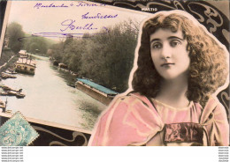 MASTIO    ........ CARTE PHOTOGRAPHIQUE  PHOTO REUTLINGER AVEC DÉCOR BORDS DE SEINE - Künstler