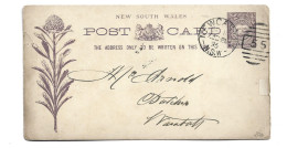AUSTRALIA - NSW NEW SOUTH WALES 1895 POSTAL STATIONERY NEWCASTLE - Brieven En Documenten