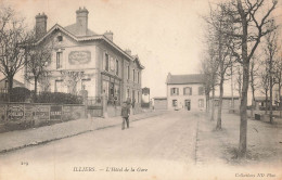 ILLIERS - L'hôtel De La Gare. (timbres Taxe Au Dos De La Carte) - Illiers-Combray