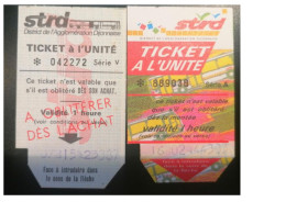 Lot De Tickets Transports En Commun De Dijon STRD - Autres & Non Classés