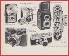 Photographie. Divers Appareils Photos. Larousse 1960. - Documents Historiques