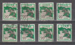 JAPAN:  1971/72  PINE  -  20 Y. USED  STAMPS  -  REP. 8  EXEMPLARY  - YV./ TELL. 1034 - Gebruikt