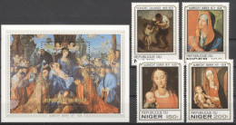 Niger 1979, Art, Durer, 4val+BF - Gravuren