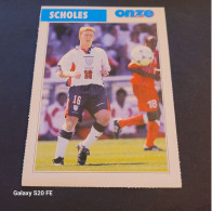 Fiche Illustrée Sport Football ** Onze Mondial   ** Angleterre  ** Paul Scholes - Sport