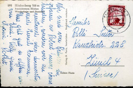 X0744 Saar/sarre Circuled Card 1953 With 18f. Keramik, To Switzerland - Briefe U. Dokumente