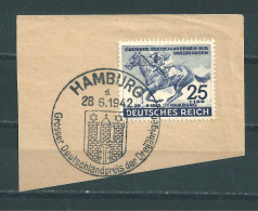 MiNr. 814 Briefstück (02) - Gebraucht