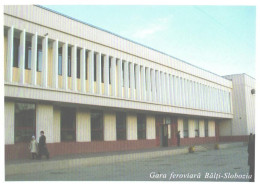 Moldova:Postal Stationery, Balti-Slobozia Railway Station - Gares - Sans Trains