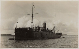 HMS Assistance WW1 Military Ship Old RPC Real Photo Postcard - Warships