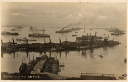 Portland Roads Military Ship Harbour WW1 Old Postcard - Guerre