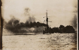 HMS Achilles WW1 Ship In Moray Scotland 1912 Real Photo Postcard - Guerre