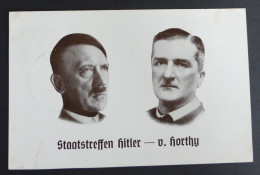 Treffen Hitler Horthy Sonderstempel Nürnberg Kiel    #AK6399 - Cartoline