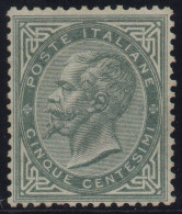 Regno 1863-65 - Emissione De La Rue - 5 Cent. - Nuovo Senza Gomma - MNG (*) - Ottima Centratura - Mint/hinged