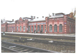Moldova:Postal Stationery, Ocnita Railway Station - Gares - Sans Trains