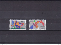 RFA 1989 SPORTS TENNIS DE TABLE, GYMNASTIQUE Yvert 1240-1241, Michel 1408-1409 NEUF** MNH Cote Yv: 8,50 Euros - Unused Stamps