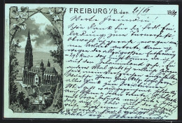 Mondschein-Lithographie Freiburg I. Br., Blick Auf Den Münster  - Freiburg I. Br.