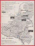Les Pays Bas Et Les Provinces Unies De 1648 à 1715. Carte Historique. Larousse 1960. - Historical Documents