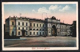 AK Gera, Preussischer Bahnhof, Aussenansicht  - Gera