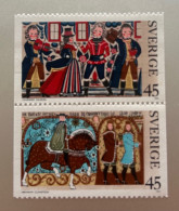 Timbres Suède Se-tenant 12/11/1973 45 öre Neuf N°FACIT 845 + 846 - Unused Stamps