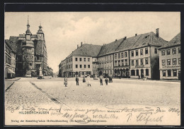 AK Hildburghausen, Marktplatz Mit Geschäften  - Hildburghausen