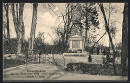 AK Sande I. Oldbg., Kriegerdenkmal Der Im Weltkriege 1914-18 Gefallenen  - Autres & Non Classés