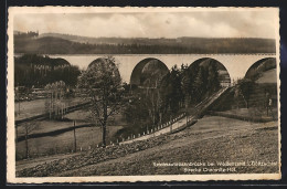 AK Weissensand Im Göltzschtal, Reichsautobahnbrücke, Strecke Chemnitz-Hof  - Chemnitz