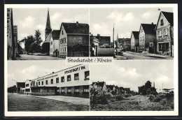 AK Stockstadt / Rhein, Teilansichten, Kirche, Bahnhof  - Altri & Non Classificati