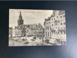 A712 Nijmegen Met Waag En Markt Met Apotheek En Hotel De Pauw 1917 - Nijmegen